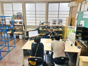 ご夫婦で一等免許に興味津々。まずはPモードAモードの体験から