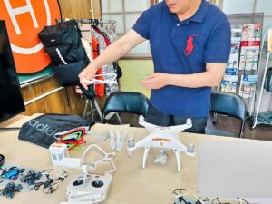 初日は屋内にて基本作業の動作確認を実施します