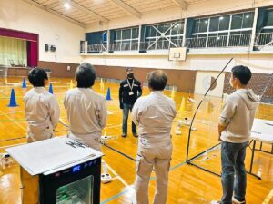 修検講評と合否判定。飛行に辺り注視点伝達後合否