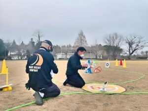 「飛行後点検」飛行前同様の目視緩衝点検