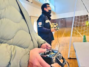 機材をP4からF450に変えての飛行訓練