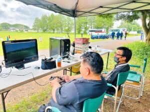 「フライトシュミレーター」ウォーミングアップです