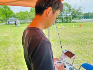 「目視外飛行」モニター飛行です