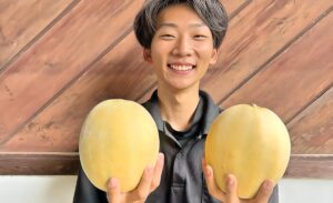 幻のメロン「優香」生産者・清水くんたち