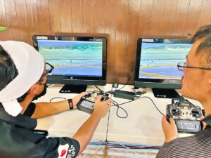 ドローン操舵には欠かせないシュミレーターを体験