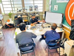初学者座学。当スクールはリアル対面を実施しています