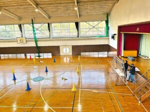 「飛行前点検」高度1.5m四操舵及びカメラ起動確認