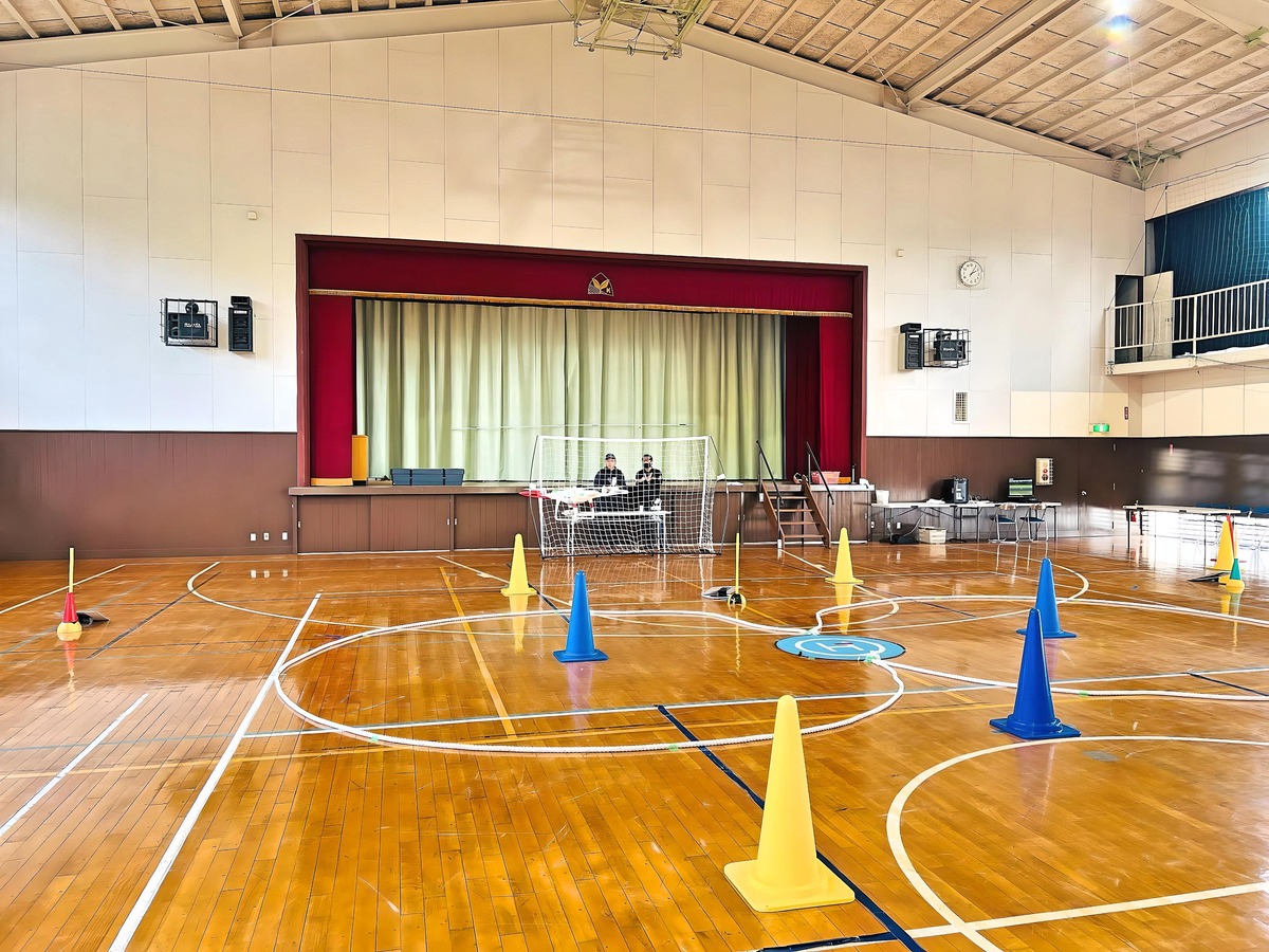 8の字飛行を重複訓練。難操舵であり減点満載コースです