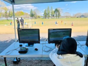 実技・シュミレーター・飛行前後点検と3ブース設営