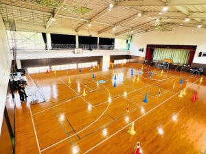 2コート設営。最大6名の飛行訓練が可能です