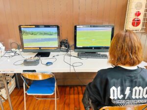 実技・フライトシュミレーターと双方にて操舵訓練