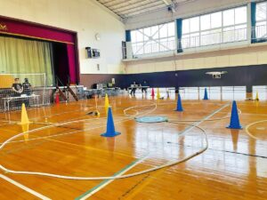 「実技審査」高度1.5m8の字飛行2周。最も難操舵