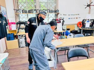 二等初日。飛行前後訓練から実技基本操舵訓練へ移行
