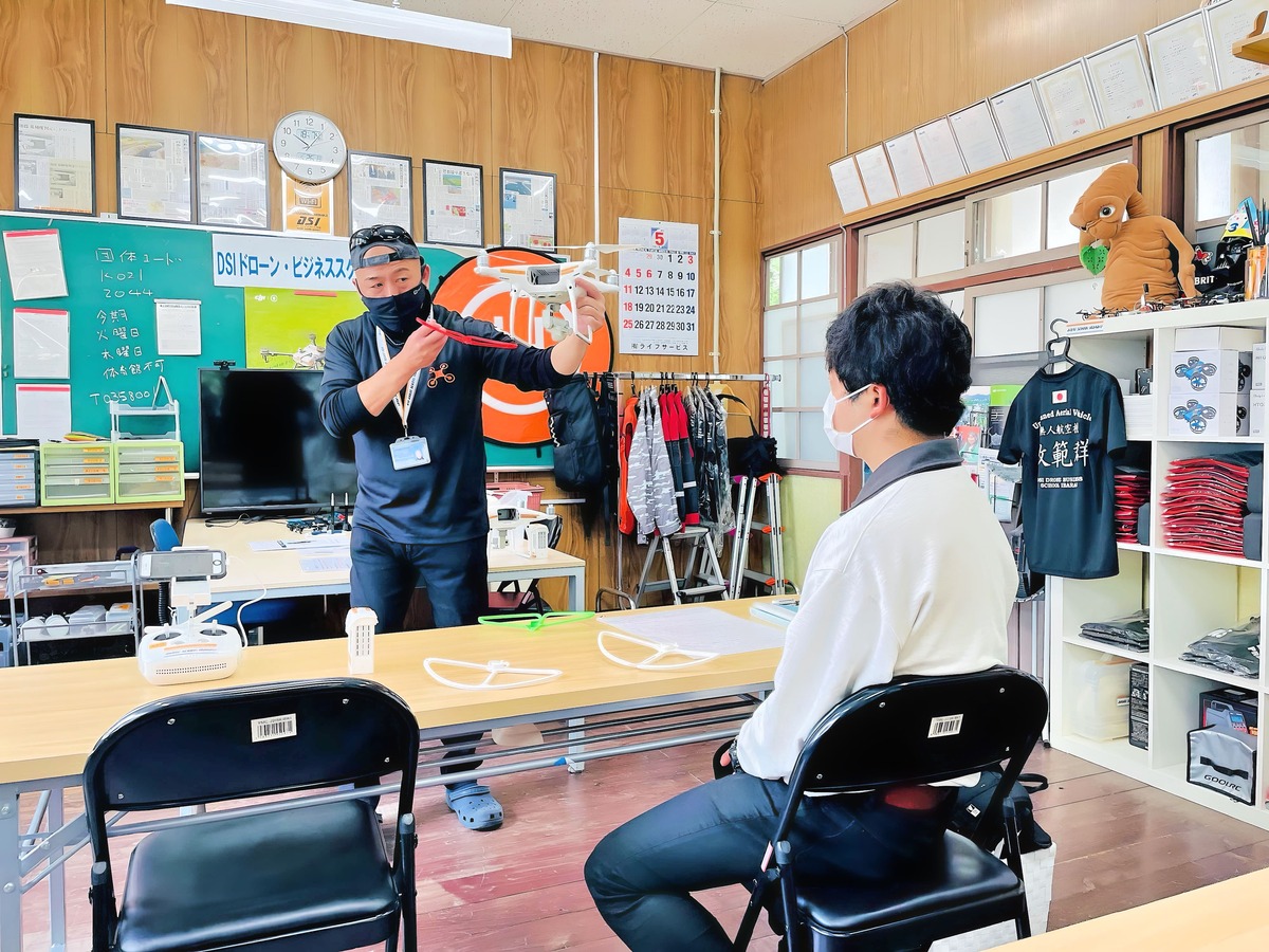 ドローンの特性から機動性に至る解説からスタート