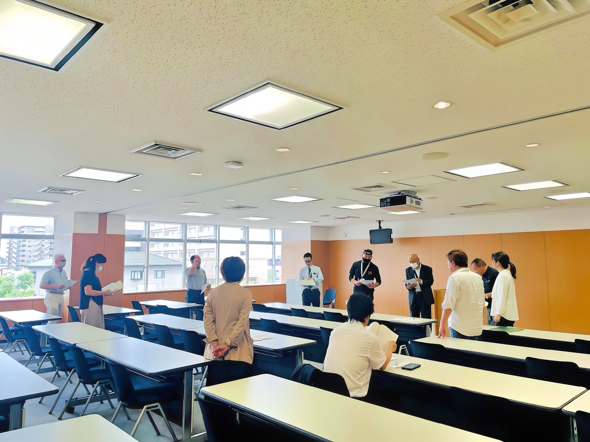 IBDA役員団と開催前ブリーフィング。時系列打合せ