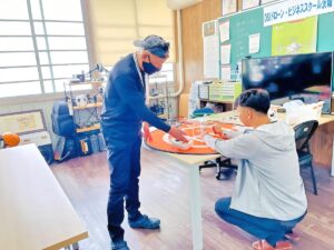 初日は「飛行前後点検」から。入力パラメーターの確認