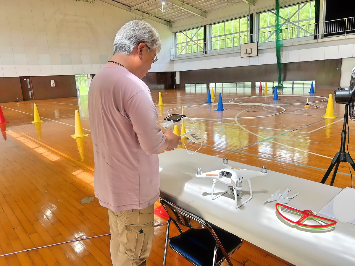 Uさんは念入りに飛行前後点検。減点数が大きいです
