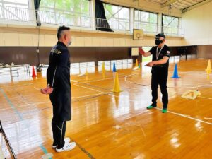 「講評」「合否判定」総体的な総評した後合否通告