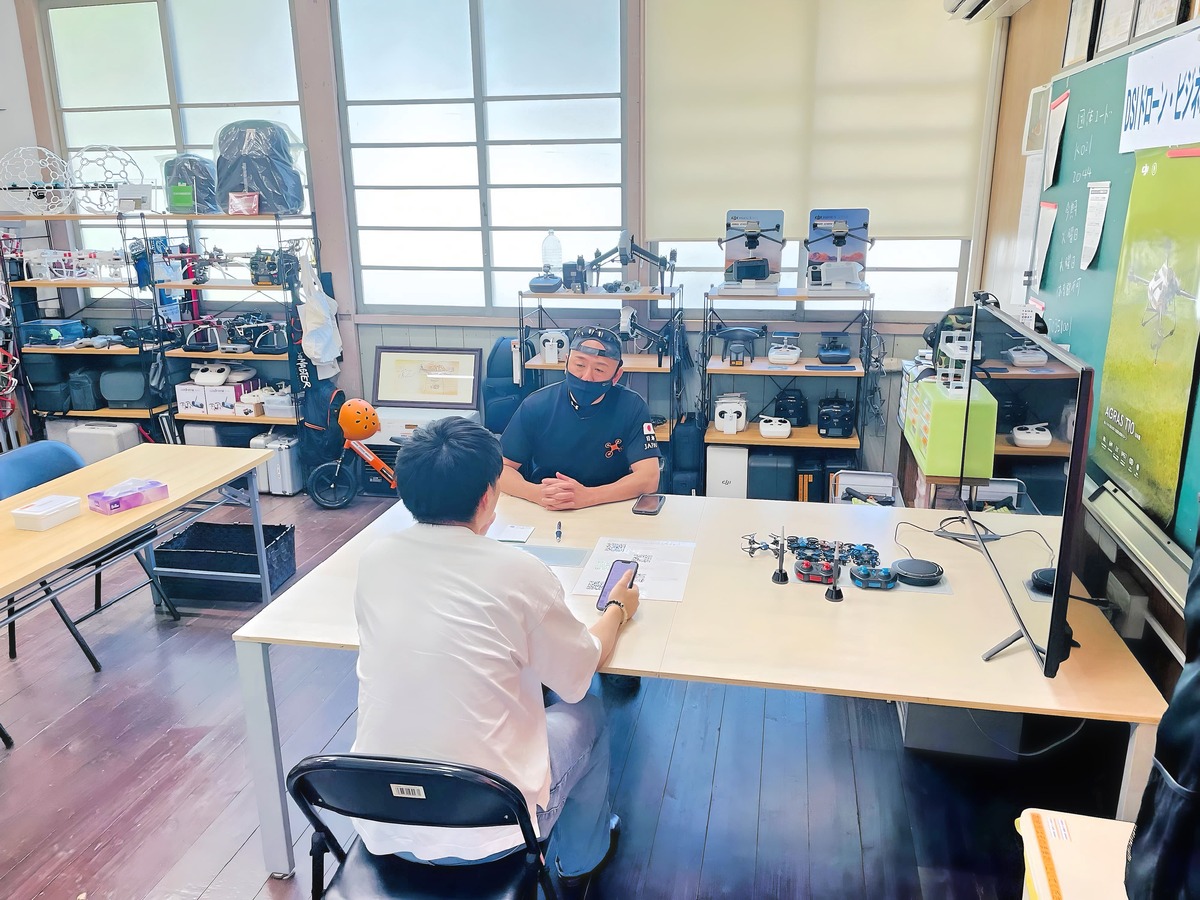 ドローン事業展開について諸々の所作指導です