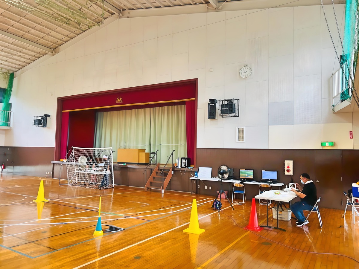 屋内は適度な換気調整を実施しながら実地訓練中です