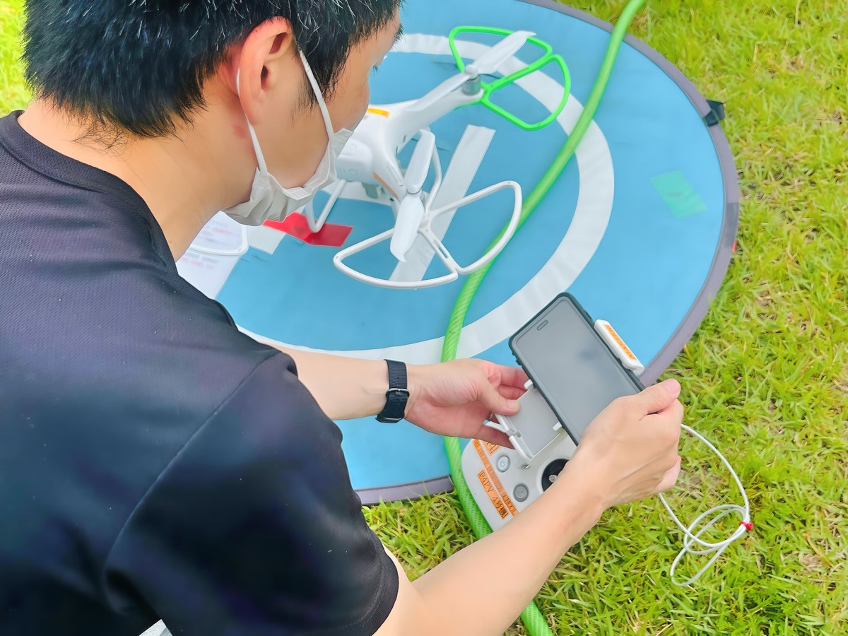 飛行前点検のパラメーターの確認。システムチェック