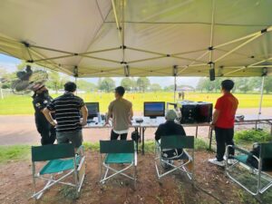 ドローン談義。この時間はとても大切にしています