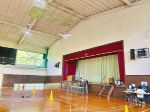 高度3.5mのスクエア飛行。まずは正面飛行から