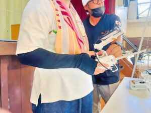 初日はプロポの持ち方からスティック入力の角度まで