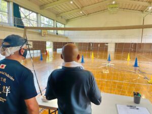 「飛行前点検」高度1.5m四操舵及びカメラは起動確認