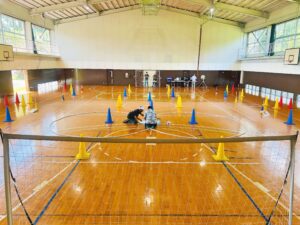 本日も2コート。スペースに余裕があるため安心です