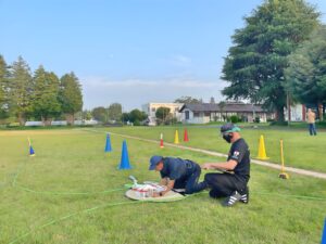 「実技審査」ランディングギアを固定して電源ON