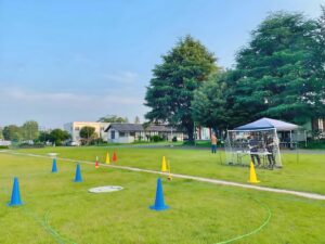 「実技審査」高度1.5m8の字飛行及び緊急着陸