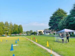 「飛行前点検」高度1.5m四操舵及びカメラ起動確認