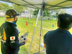 Kさんは中日でみきわめ。細部に渡る精査飛行を開始