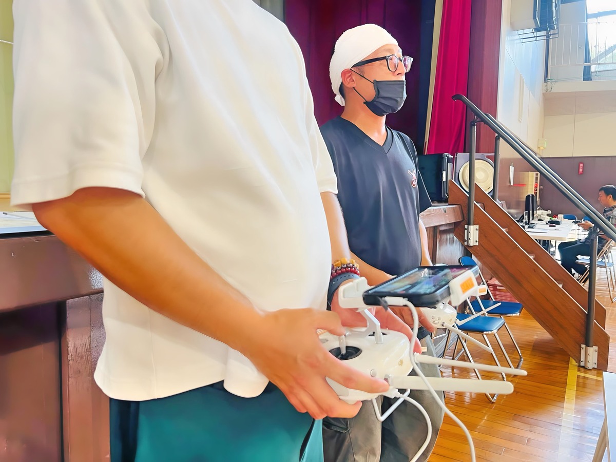Tさんは修検前。減点を想定した飛行訓練です
