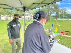 「飛行前後点検」は試験では減点10。そのため訓練中は何度も実施