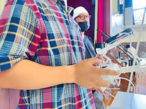 シュミレーターとリアル操舵をリンクさせた飛行