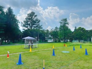 本日の天候は曇り。風速は微風にて飛行訓練には最適