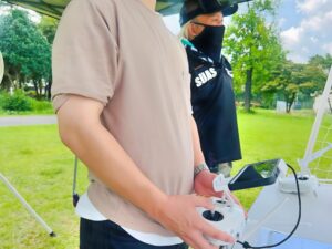 Hさんは8の字、ピルエットを集中飛行訓練です