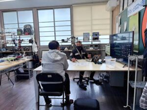 無人航空機事業参入への相談。この後飛行体験です