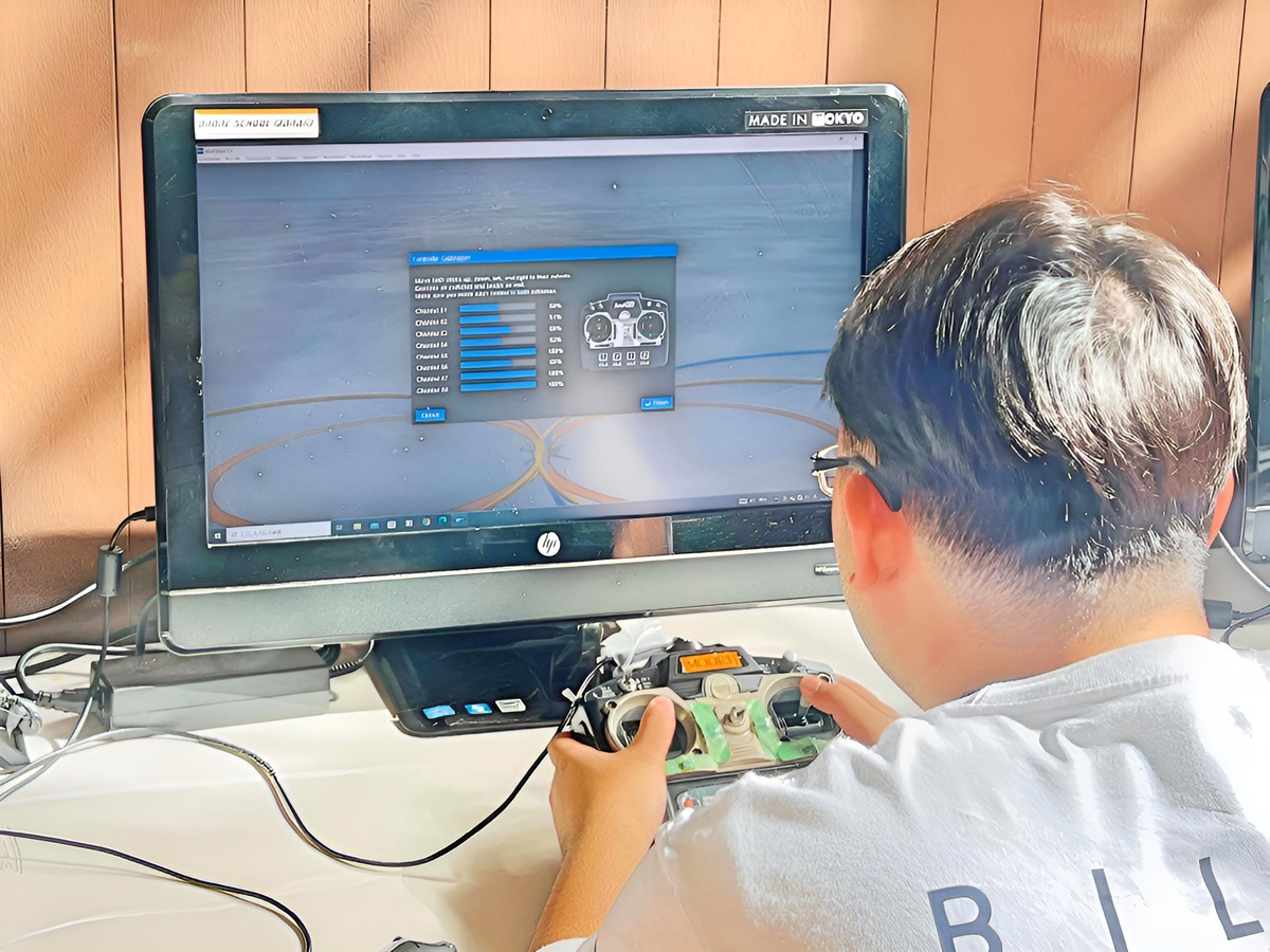 Eさんは最終調整です。ミリ単位の入力トレーニング