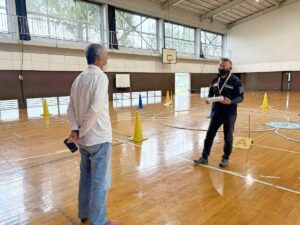 「講評」「合否判定」総体的な総評した後合否通告