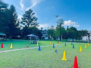 本日の天候まあまあ。当て舵中心に訓練開始です