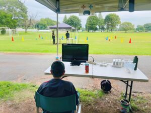 当て舵操舵をシュミレーターから慣れて行きます