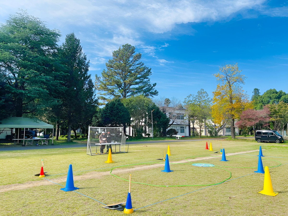 本日も快晴。風速1.1.5m/sと飛行訓練日和です