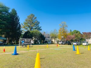 本日も快晴。気温は低めですが飛行訓練日和です