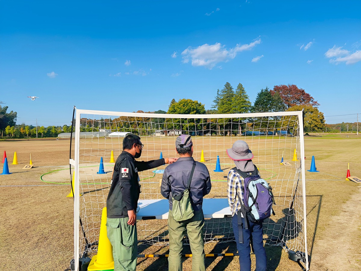 スマート農業参入を決める農家さん。テスト飛行です