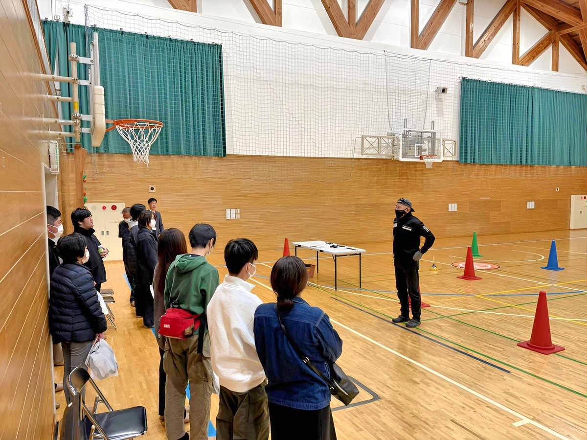 オリエンテーション。ドローン展望など簡単に説明