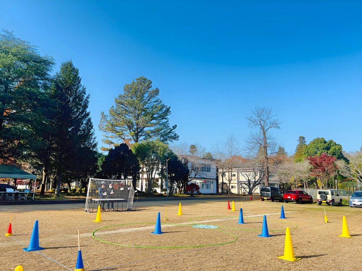 本日も好天。まさにドローン飛行訓練日和です